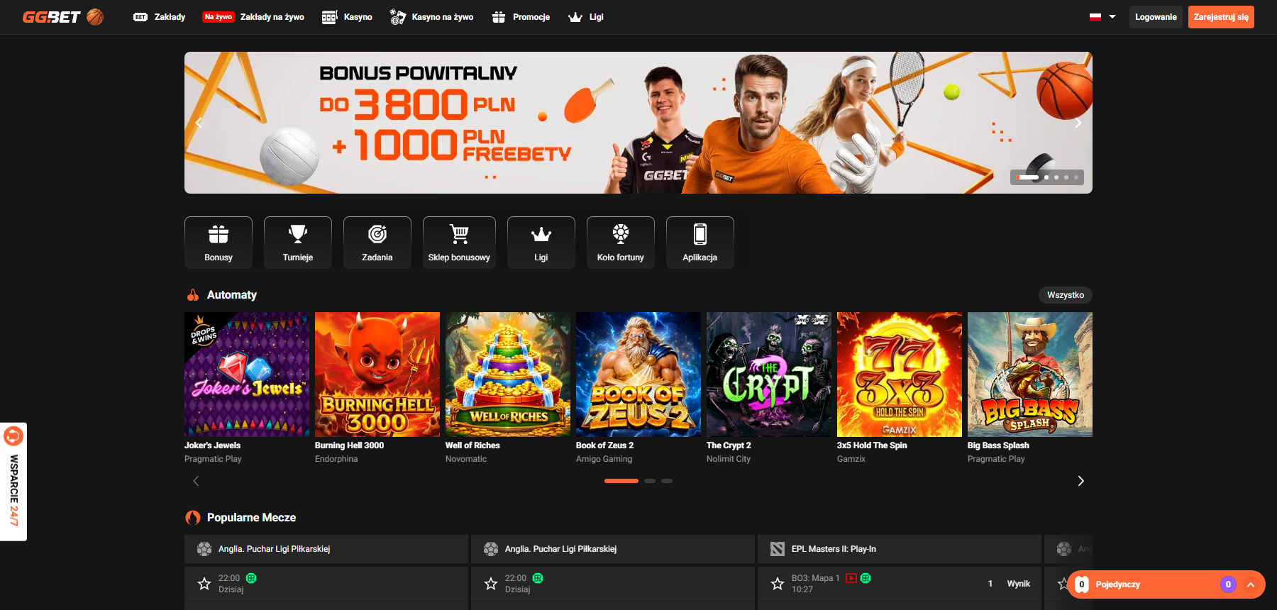 Strona główna kasyna online GGBet